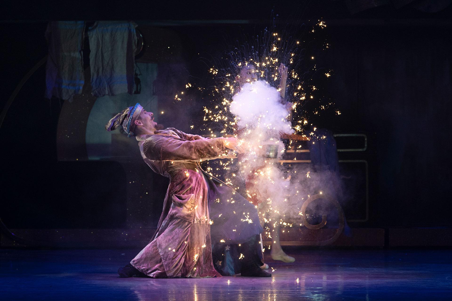 Ashley Dixon as The Magician in Cinderella