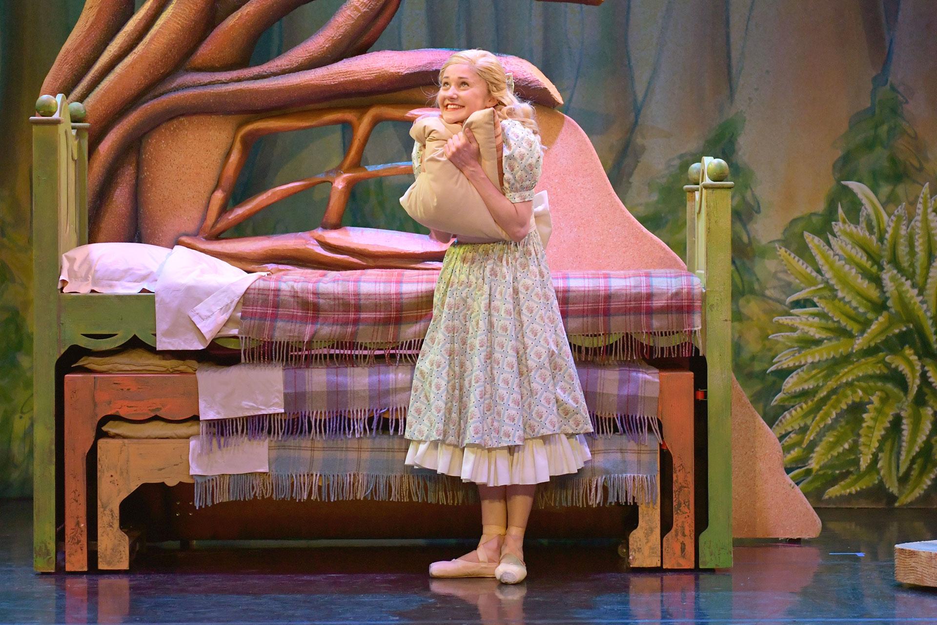 Goldilocks hugs a lovely soft cushion