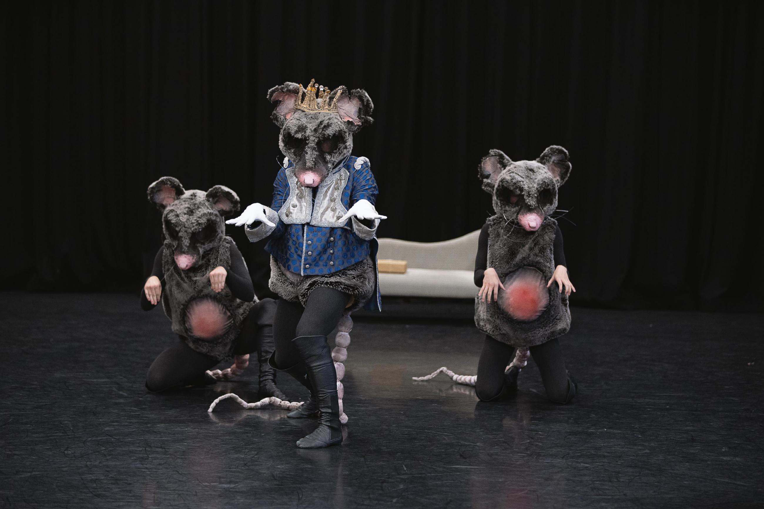 Dancers in mouse costumes